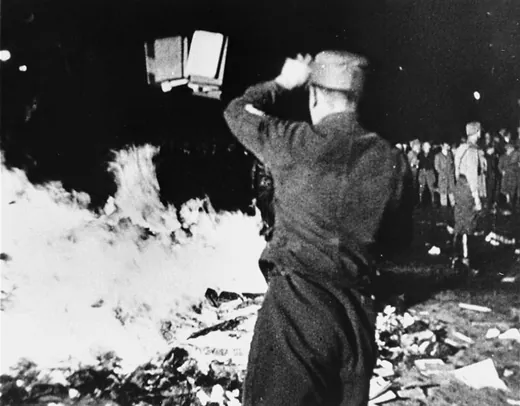 Book burning in Berlin, 10 May 1933